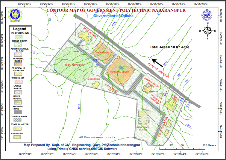 Contour Map Of GP Nabarangpur